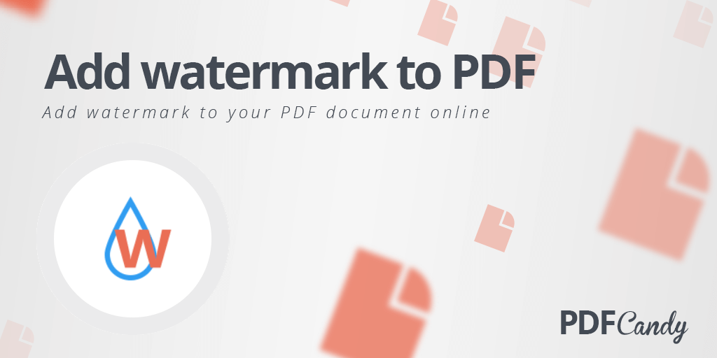 Add watermark to pdf online